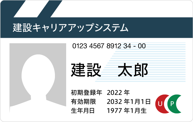 建設キャリアアップカードの見本